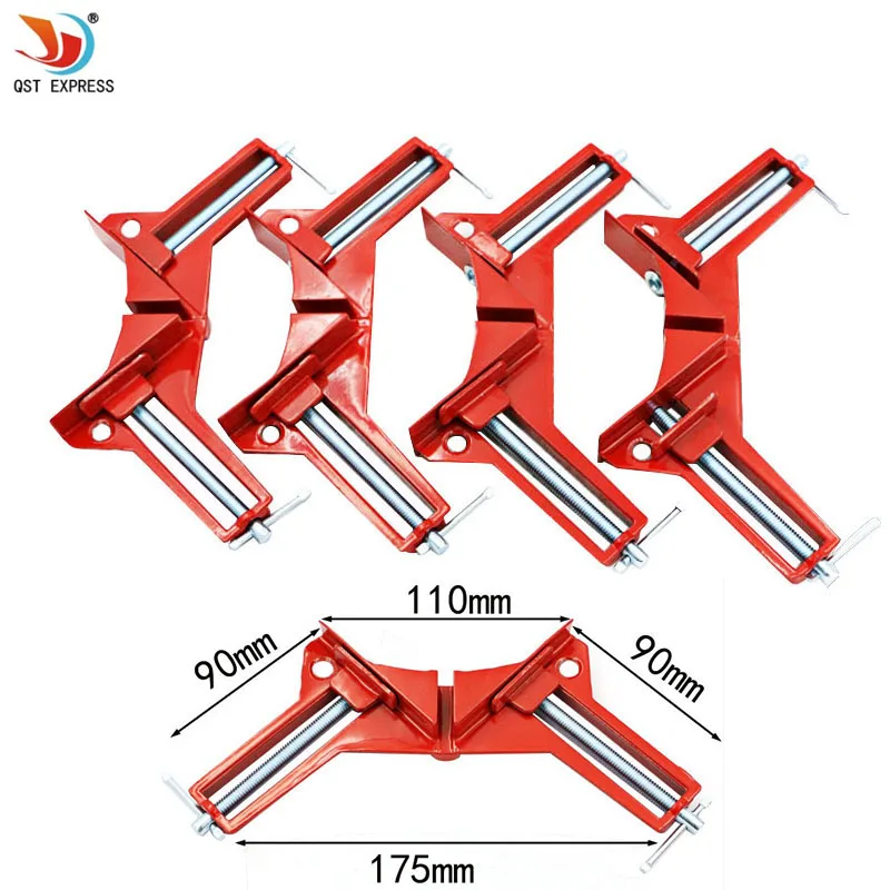 4pcs Style 90 Degrees Angle Clamp Right Angle Woodworking Frame Clamp DIY Glass