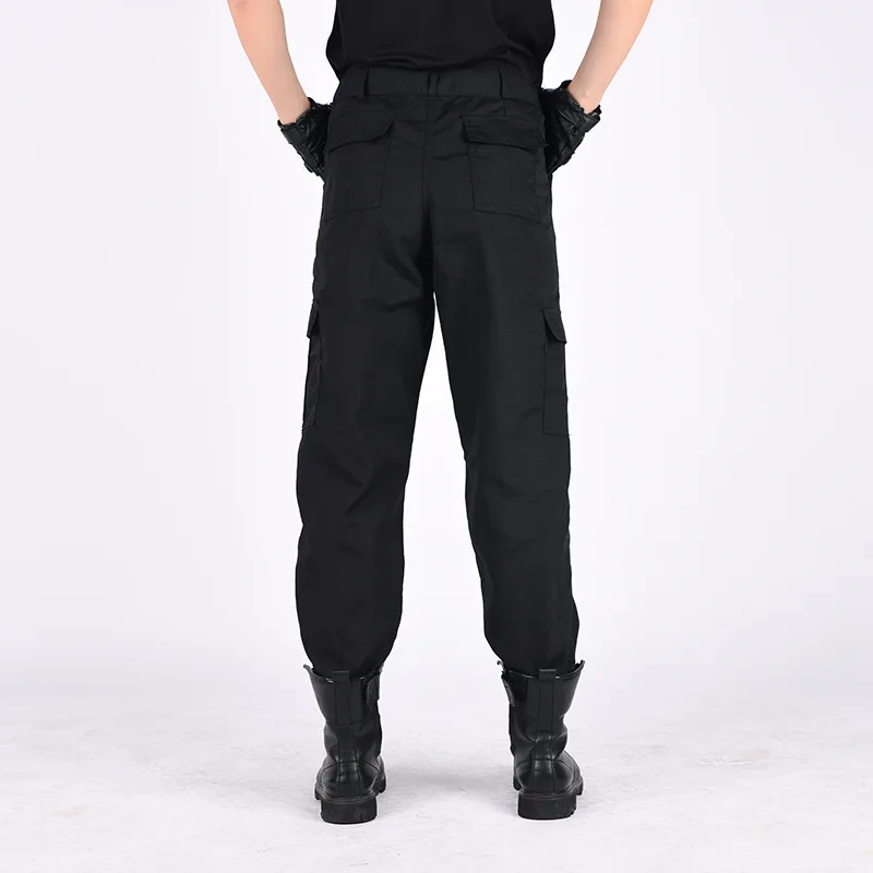 Cargo Pants Men Work Pantalones High quality Hombre Overalls Pant Black Trouser