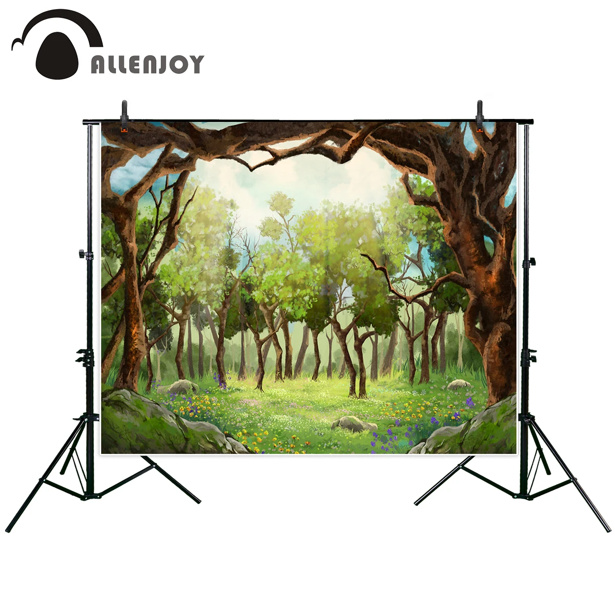 

Allenjoy photography theme background Flower Field Forest Video CG Artwork Realistic Cartoon Style natural children photocall