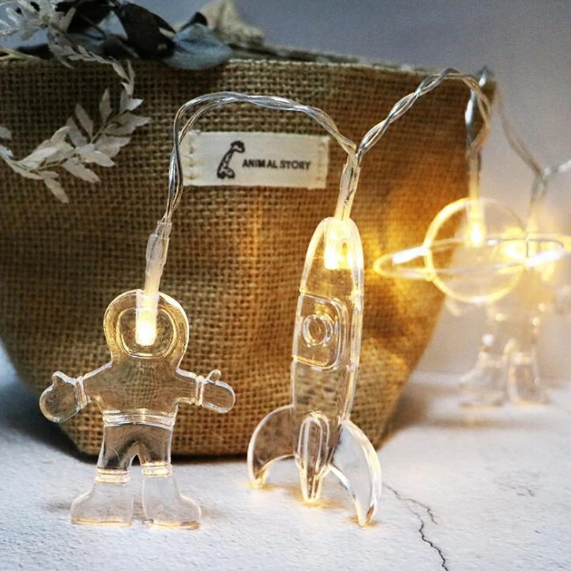 LED Astronaut Light Christmas lights Indoor/Outdoor Decorative Love Curtains Lamp For Holiday Wedding Party lighting