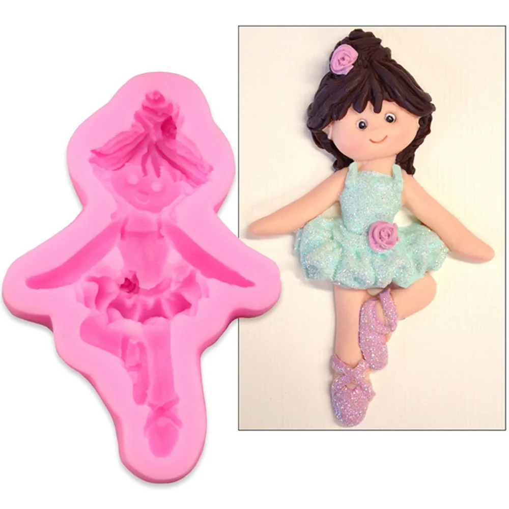 Angel Girl Boy Silicone Cake Mold Party Wedding Fondant Cake Decorating Tools Sugar Paste Chocolate Clay Candy Molds