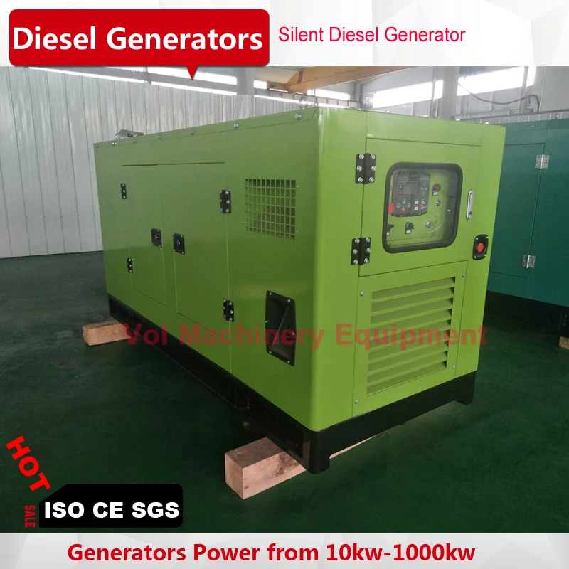 Ricardo 40kw diesel generator 50kva with K4100ZD engine four cylinder silent generator price