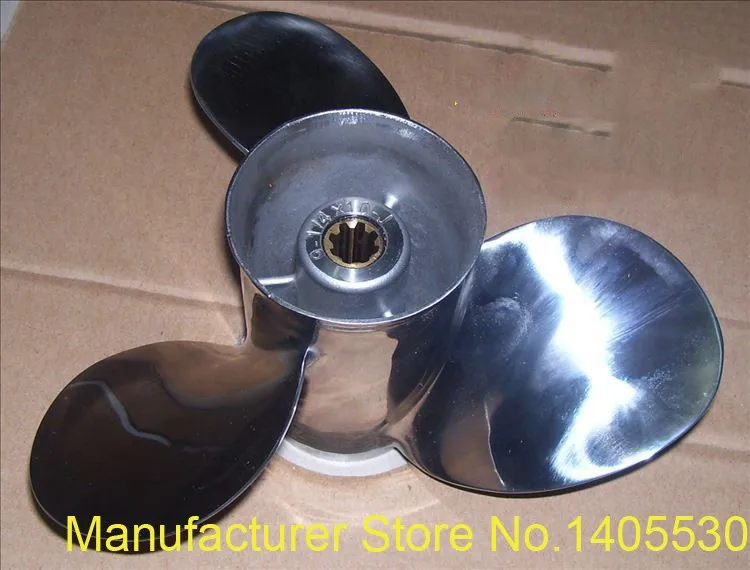 

Propeller for Yamaha Hyfong Parsun etc. 2 and 4 stroke 9.9-15-20HP Outboards 10 inch stainless steel 9 1/4*10-J