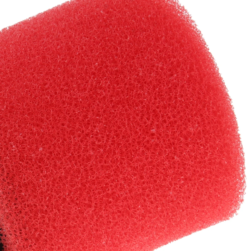 Red 32mm Angle Bent Foam Air Filter Pod Cleaner for 50cc 110cc PIT Quad Dirt Bike ATV Buggy