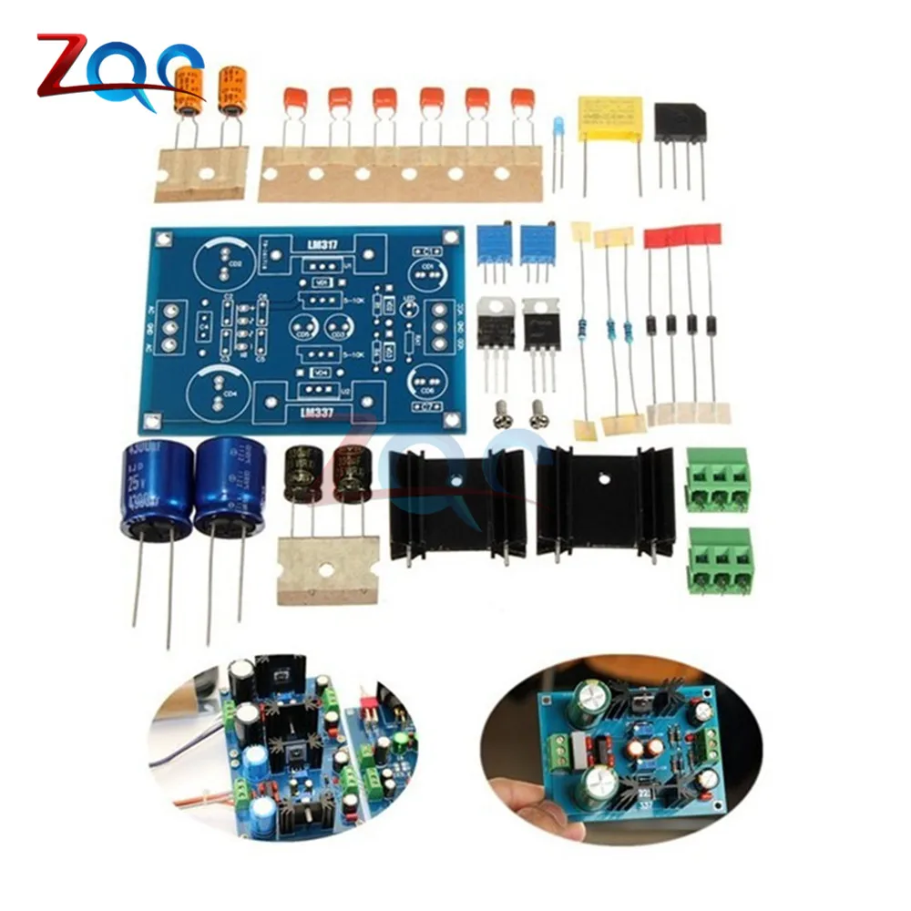 LM317 LM337 Adjustable Filtering Power Supply AC/DC 5v 12v 24v Voltage Regulator PSU DIY Kits Module