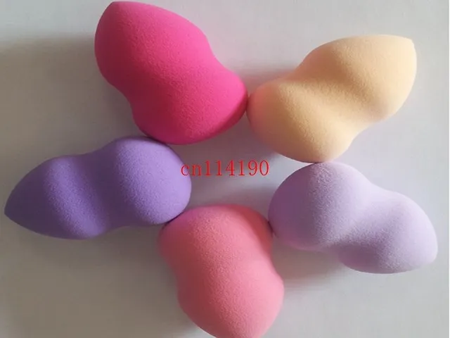 500pcs/lot Free Shipping 40x60mm Big Sponge Powder Puff Gourd Shape Smooth Professional Makeup Clean Blender