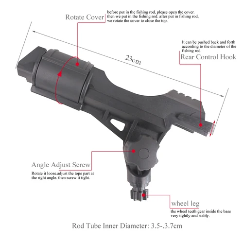 Imagen 2 del producto Accesorio para bote inflable, basqueta, herramienta de pesca, soporte para caña, dispositivo, poste de pvc, tabla sup, fijador de kayak, ángulo de montaje de poste fijo A09016