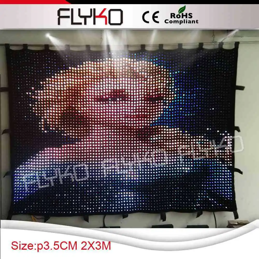 Hot sales folding flexible led video cloth for stage backdrop