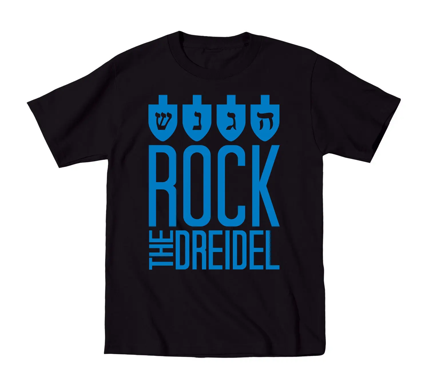 T Shirt Men O-Neck Tops Tees Summer Rock The Dreidel Hanukkah Cool Funny Jewish Scripture Holiday Mens T-Shirtmens Tees