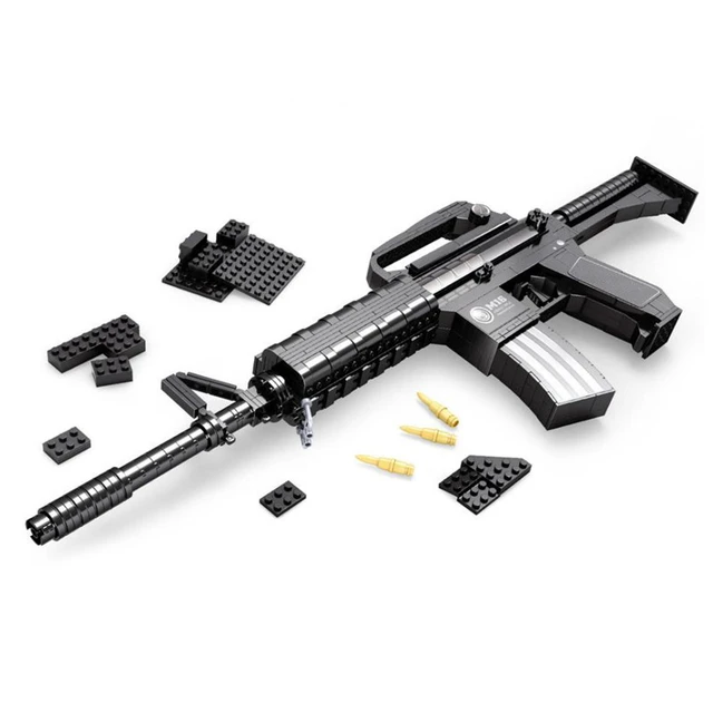 M16 Automatic Rifle Large Size Gun Building Blocks Set 524pcs Bricks Weapon  Compatible with gift Modesl & Building Army Blocks