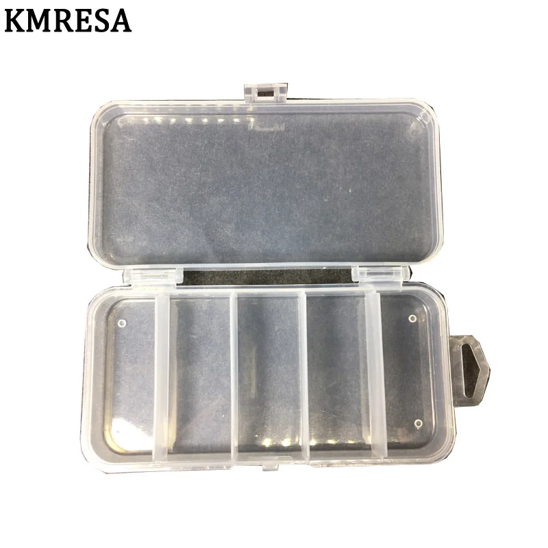 5 compartments Storage Case Fly Fishing Baits Spoon Hook Bait Tackle Plug Case Box Waterproof Fishing Tackle Boxing Pesca