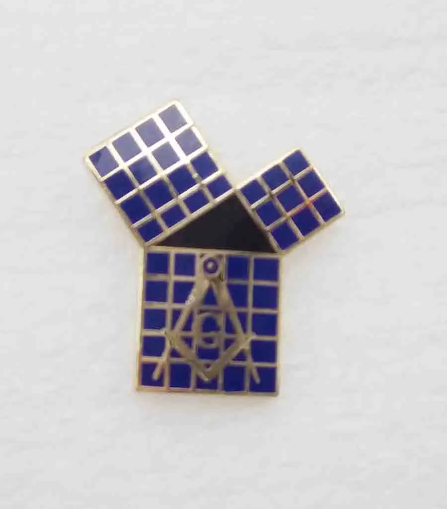 10PCS MASONIC Metal Blue Lodge LAPEL PIN TIE TACK brooches and pins badge Euclid's 47th Problem Pythagorean Theorem