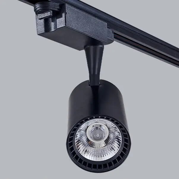 

free Modern LED Track Light Lamp 20W 30W Clothing Shop Windows Showrooms Exhibition Spotlight LED Ceiling Rail Spot Lamp AC220V