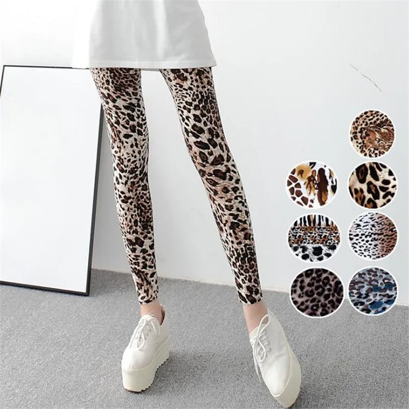 

VIIANLES Fitness Legging Leopard Leggins Sexy Trousers FashionLady High Waist Women Print Pants Push Up Leggin