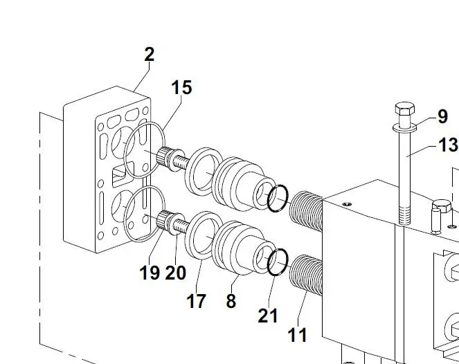 Santoni Seamless Underwear Machine SM8-TOP2 Tuck Cam Gasket  / Seals K345207