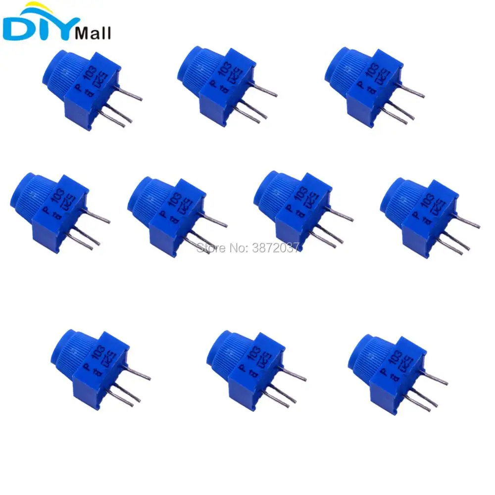 

10pcs/lot 3386P-1-103 Trimpot Potentiometer 10K with Knob