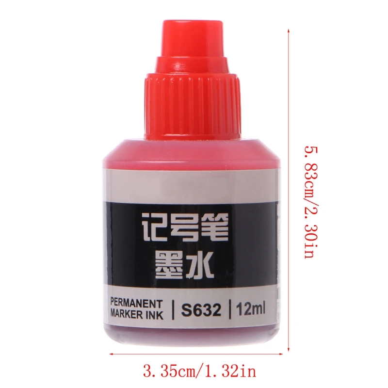 12ml Waterproof Instantly Dry Graffiti Paint Pen Oil Ink Refill For Marker Pens  Marking Ink