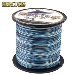 Hercules New Camo 8 Strands PE Braided Fishing Line 100M 300M 500M 1000M 1500M 2000M Pesca Saltwater Weave Carp Fish
