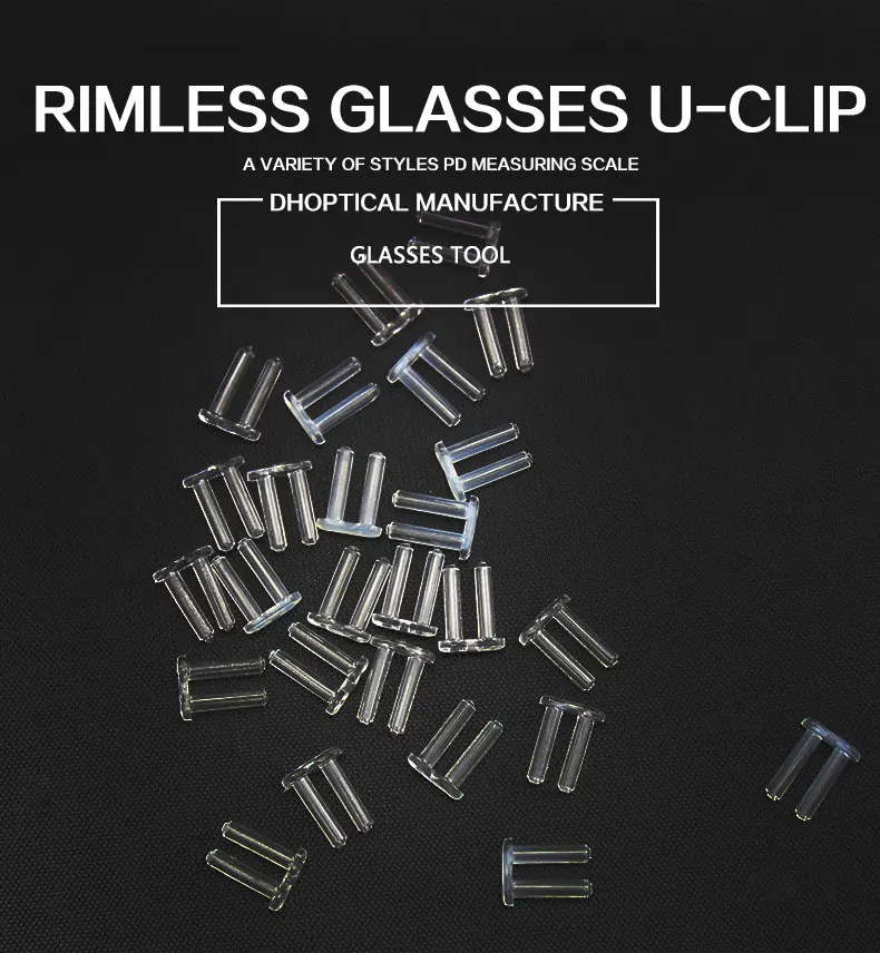 glasses u-clip rimless glasses accessories 5000pcs/bag 6 different model  wholesale