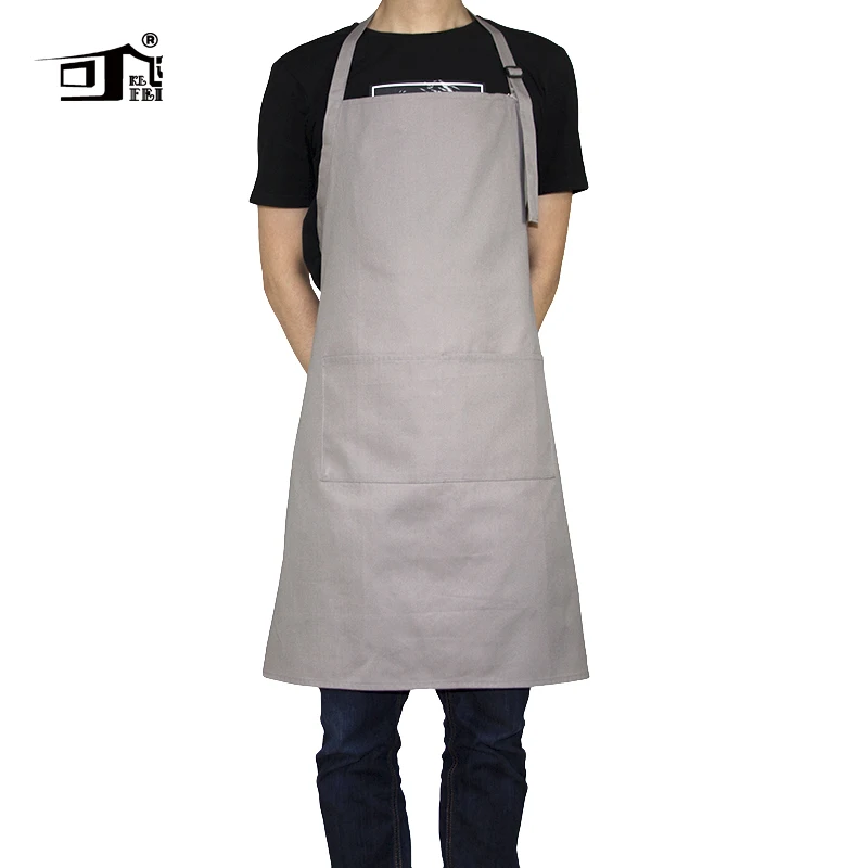 Original KEFEI 2019 New amazon cooking art apron for adults adjustable kitchen apron factory chef apron cotton apron pinafore