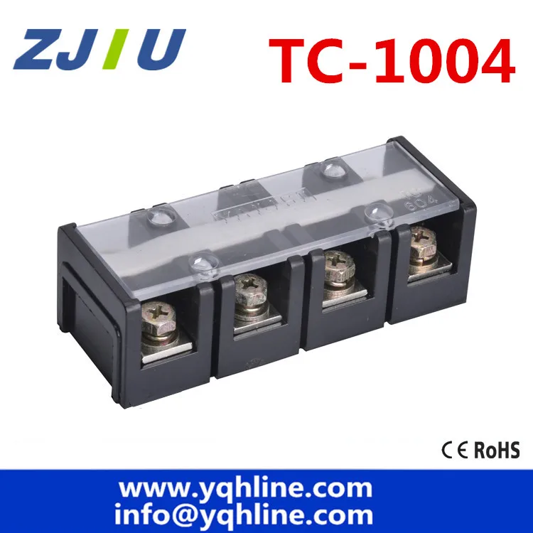 TC-1004  Fixed Terminal Block 600V 100A 4P 4 Positions large current Terminal blocks Universal terminal copper wiring board