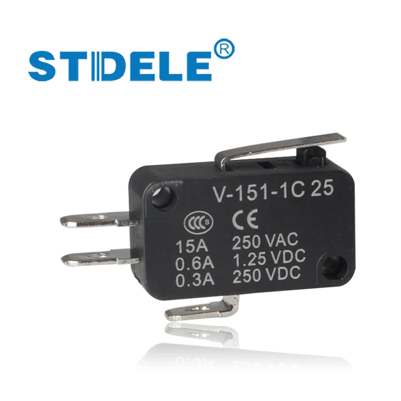 5 PZ Microinterruttore STDELE V-15.V-151.V-152.V-153.V-154.V-155.V-156.-1C 25 finecorsa interruttore di contatto d'argento