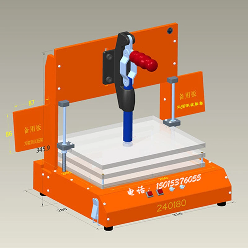 Imagem -03 - Suporte de Teste Universal Pcb Pcba Quadro de Emblema para Placa de Energia Baquelite Teste de Fixação Jig