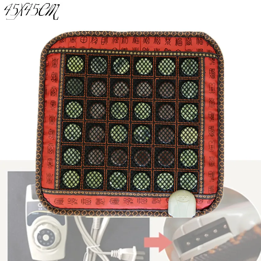 

2019 New product! therapy heated jade cushion pad heating cushion 45*45CM