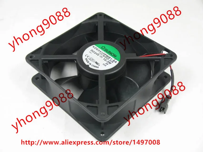 SUNON KDE2412PMB1-6A (7).B305.GN DC 24V 10.3W 120x120x38mm Server Cooling Fan