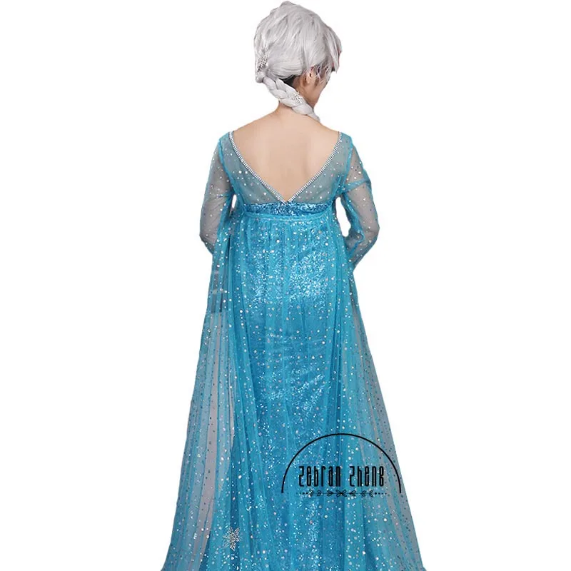 New Arrival Elsa Queen Adult Dress Cosplay Costume For Halloween Women Girls Party