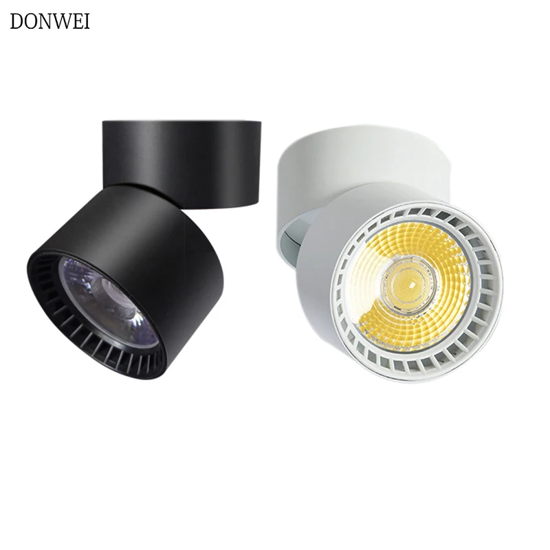 

360 Degree Rotatable 3W/7W/12W/15W LED surface mounted ceiling lamp AC 85-265V input Foldable COB background spot light