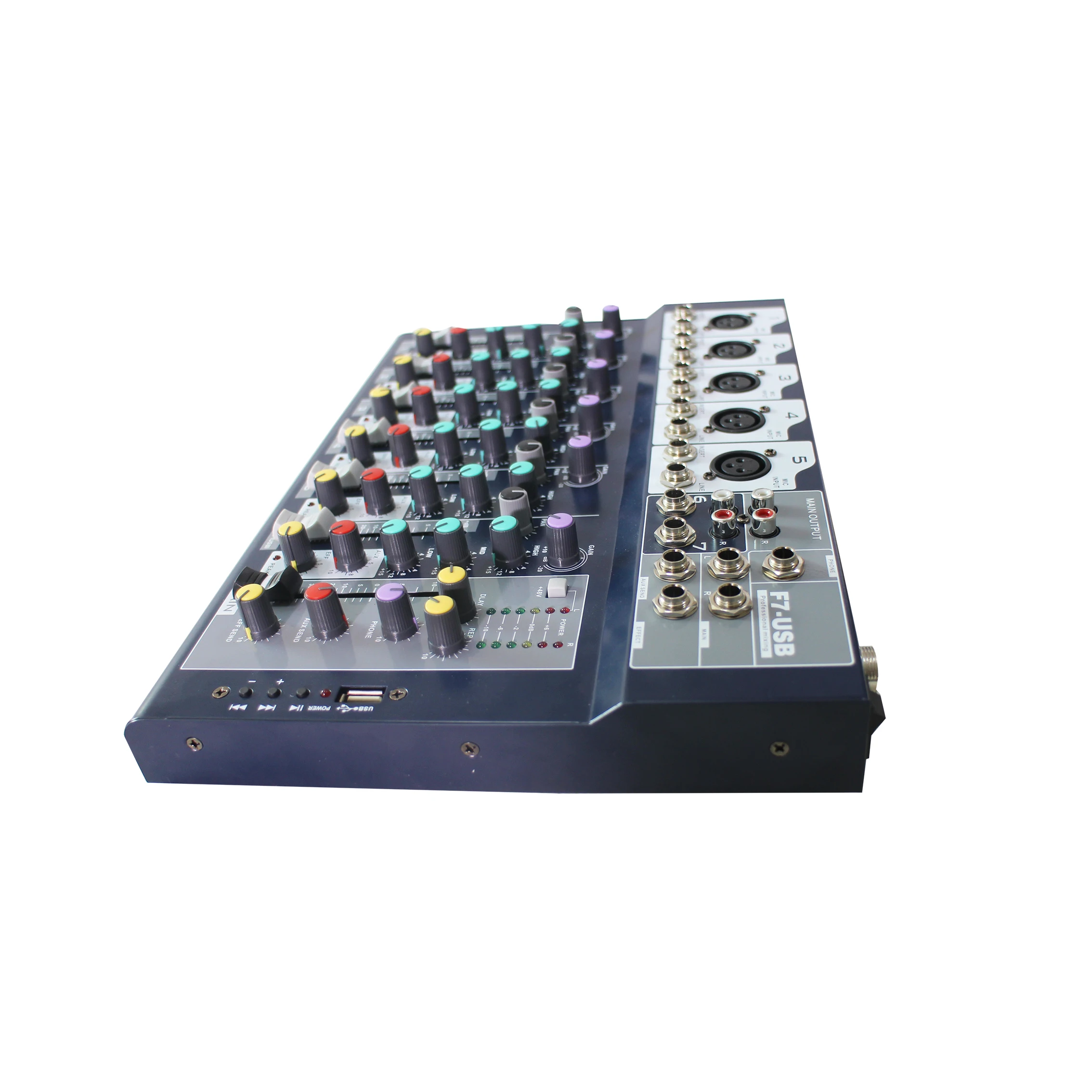 Мини-аудиомиксер pa, 721043, 15 Вт, 7 каналов, Поддержка аудио форматов, Bluetooth для сцены, совещаний и вещания