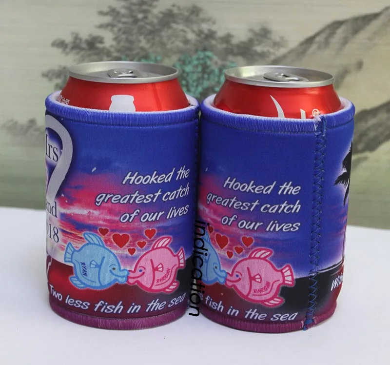 

200pcs Stubby Holder Custom With Customer Design Print Neoprene Beer Cooler Can Cooler Picnic Bag For Wine Foods Wedding Gifts