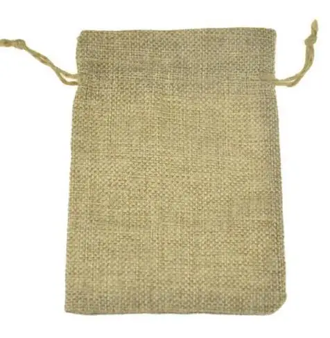 

Retail 20X30 cm /8"X12" 50pcs Faux jute/Hessian Hemp Burlap Jewelry Gift sack Shoes Packaging Storage Bags