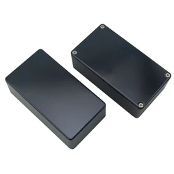 2PCS LANDTONE 1590N1/125B Black Diecast Aluminium Enclosure  for DIY Guitar Effect Pedal Kits