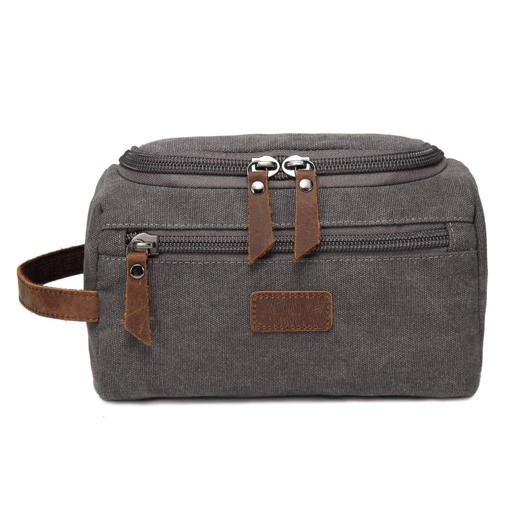 Wasserdicht Tragen Männer Kosmetik Make-Up Box Tasche Reise Veranstalter Leinwand Große Notwendigkeiten Männlichen Eitelkeit Fall Waschen Kulturbeutel – Detail 10