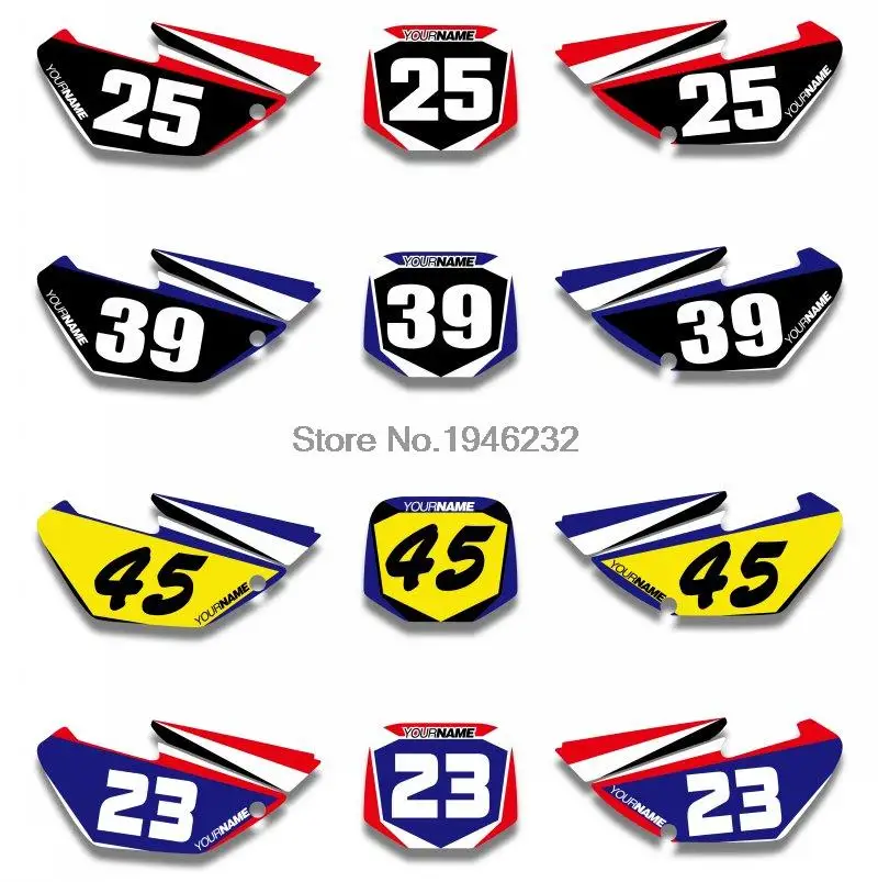 NICECNC Custom Number Plate Background Graphics Sticker & Decal For Yamaha YZ85 2002 - 2014 2004 2006 2008 2010 2012 YZ 85