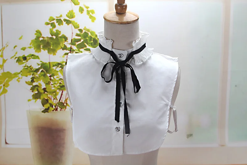 Vintage Detachable Collar False Girls Cotton Brife Fake Collar Women Wholesale Design Women Lapel Detachable  Fake False Collar