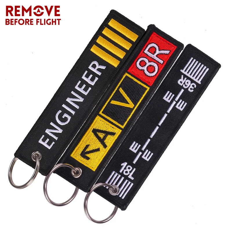 Fashion Pilot Key Chain Bijoux Keychain for Flight Crew Aviation Promotion Gifts Tag Porte Clef OEM Key Ring Mixed 3 PCS/LOT