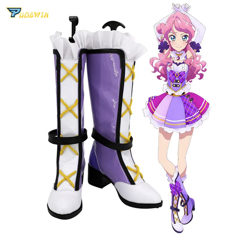 Aikatsu Friends Chouno Maika Cosplay Shoes Custom Made Boots