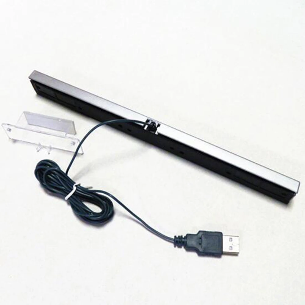 10PCS  for Wii New Practical Wired Sensor Receiving Bar With USB Cable