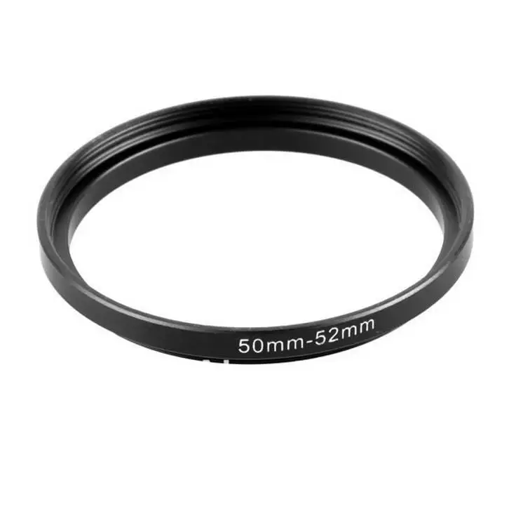 NEW 50mm-52mm BLACK Aluminum metal selling 50-52mm 50 to 52 50mm to 52mm Step Up Ring Filter Adapter HOT Wholesale!