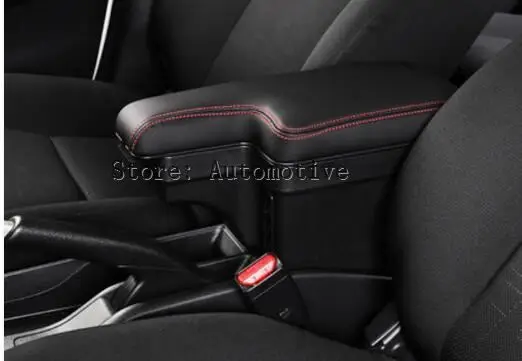 

Car Armrest Case For Honda JAZZ 2014 2015 2016 2018-current Armrest Central Store Content Storage Box With Cup Holder Ashtray