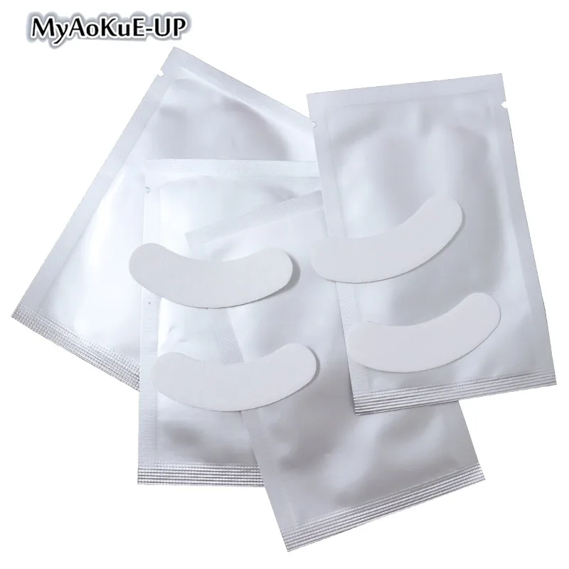 25/50/100/200/500 pack Thick Eye Patches For Eyelash Extension Under Eye Pad Non-waven Fabric Eyelashes Extension Paper Patches