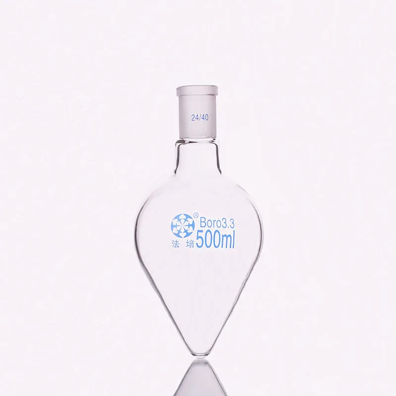 

Pear-shaped flask,Capacity 500ml,Joint 24/40,Heart-shaped flasks,Coarse heart-shaped grinding bottles