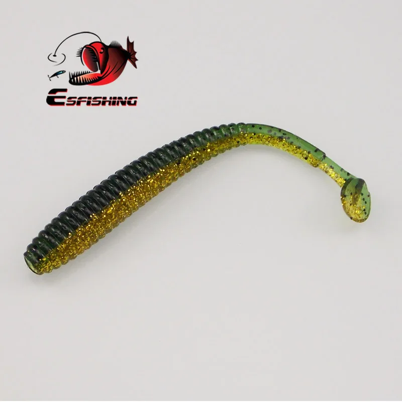 ESFISHING Shad 100mm señuelos blandos de silicona para lucio - imagen 2
