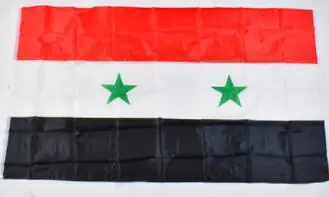 150X90cm 100D Polyester Syria three star type flag banner