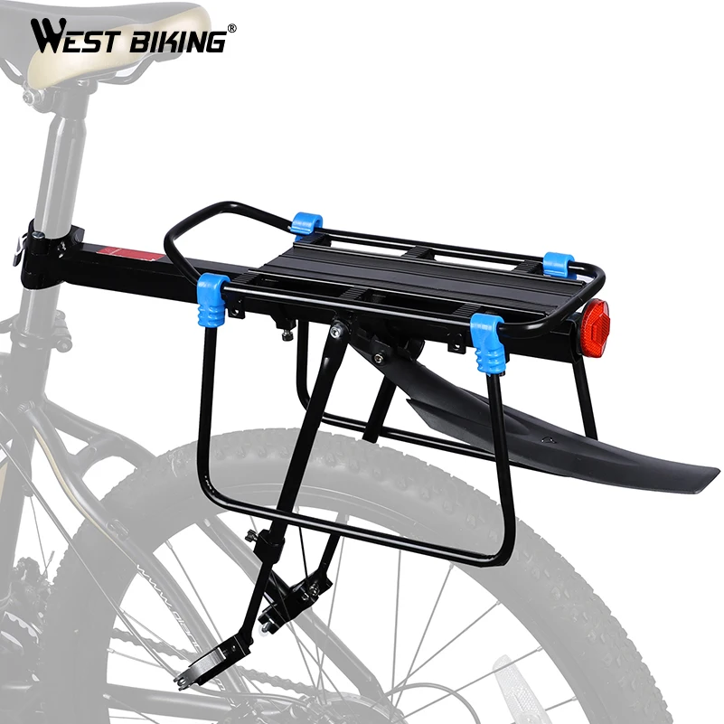 WEST BIKING Bike Rack With Fender Luggage Carrier Pannier Cycling Rear Shelf Seatpost Mount Bisiklet Support Bicycle Rear Rack