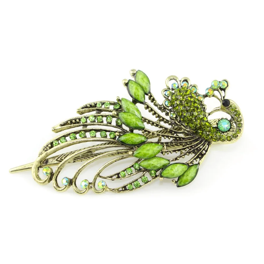 New Arrival Amazing Palace Luxury phoenix peacock Hair pin fashion crystal bird jewelry vintage accessories dance party gift