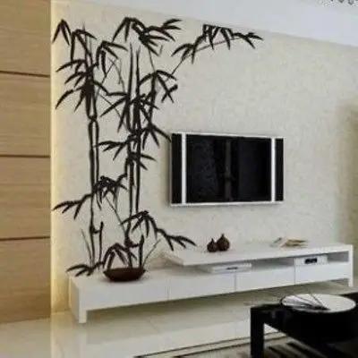 New arrival Home Decoration Wall Paper & Art viny removable Sticker Bamboo